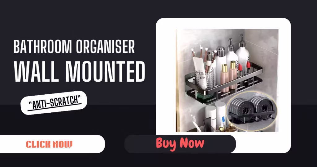 Premium Aluminum Wall Mounted Organizer An absolute transformation for the washroom