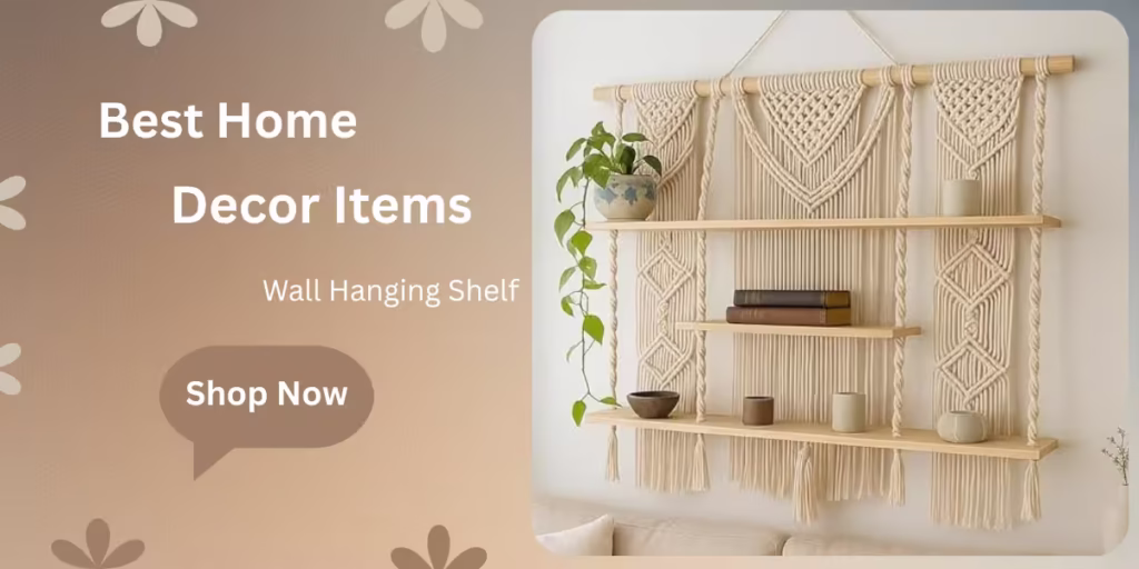  Experience Using the Decazone Macrame room wood decoration Wall Hanging Shelf