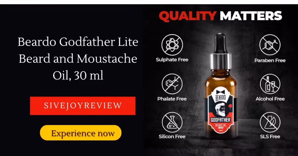 Beardo Godfather Lite Beard and Moustache Oil, 30 ml
